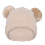 MP Hue m. Pompons - Strik - Uld - Bergen - Ecru