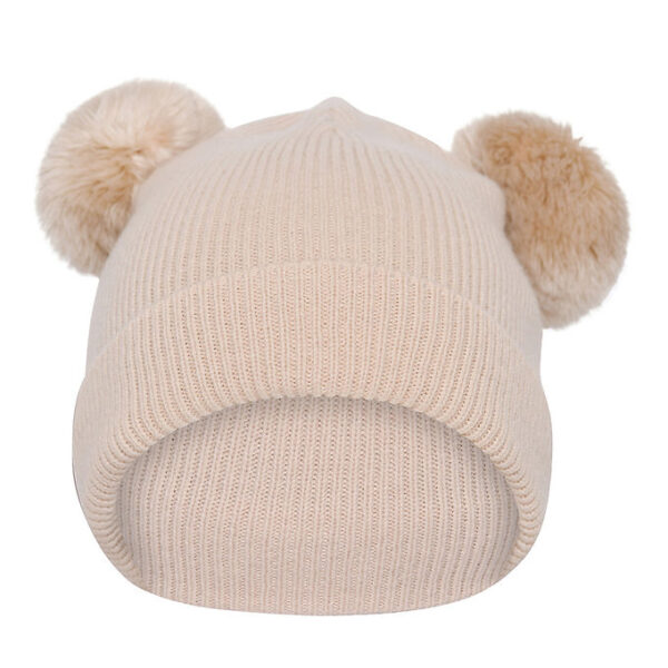 MP Hue m. Pompons - Strik - Uld - Bergen - Ecru MP Hue m. Pompons - Strik - Uld - Bergen - Ecru