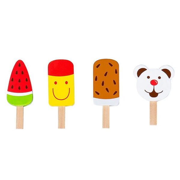 MaMaMeMo Legemad - Ispinde - 4 stk. - Træ