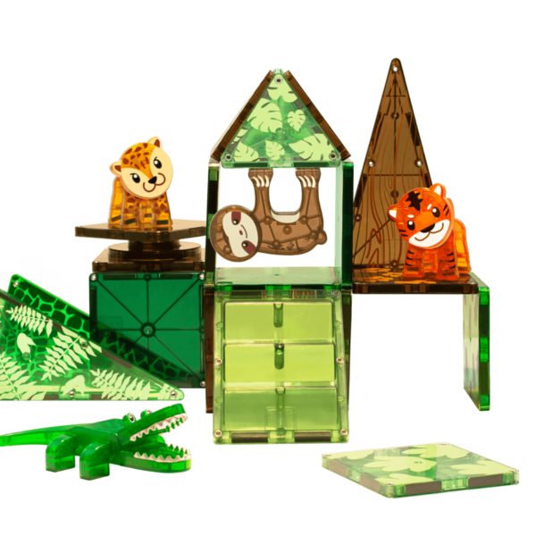 Magna-Tiles | Jungledyr, 25 stk