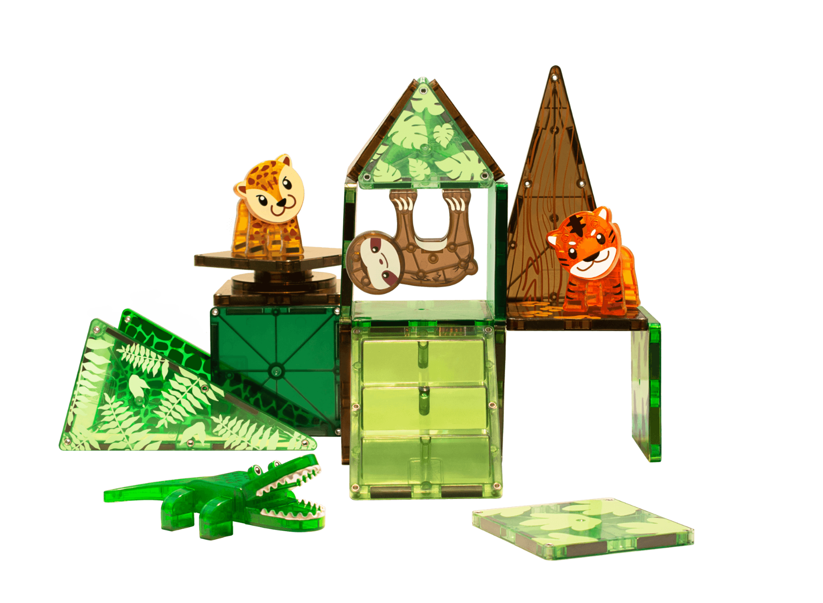 Magna-Tiles | Jungledyr, 25 stk