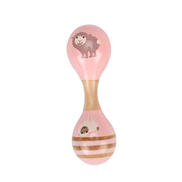 Magni Dobbelt Maracas med Får - Lyserød