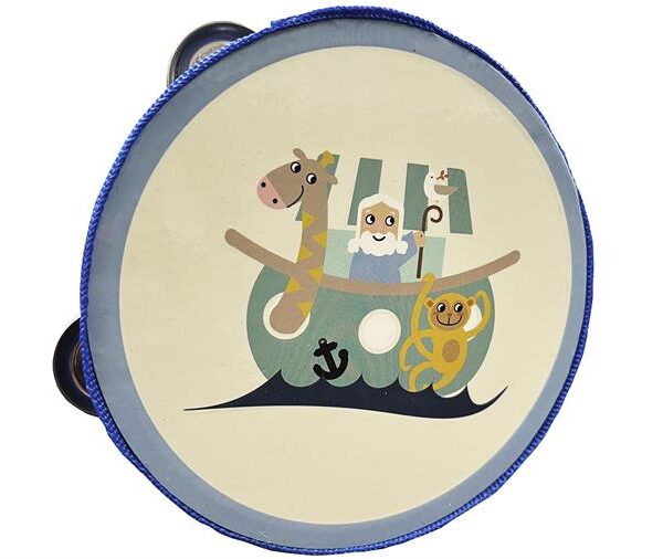 Magni Tamburin med Noahs Ark - Dusty Blue