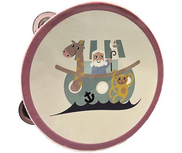 Magni Tamburin med Noahs Ark - Dusty Rose Magni Tamburin med Noahs Ark - Dusty Rose