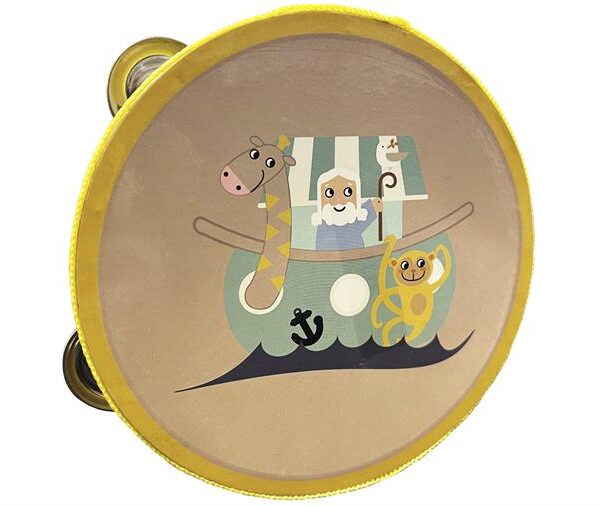 Magni Tamburin med Noahs Ark - Gul