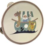 Magni Tamburin med Noahs Ark - hvid