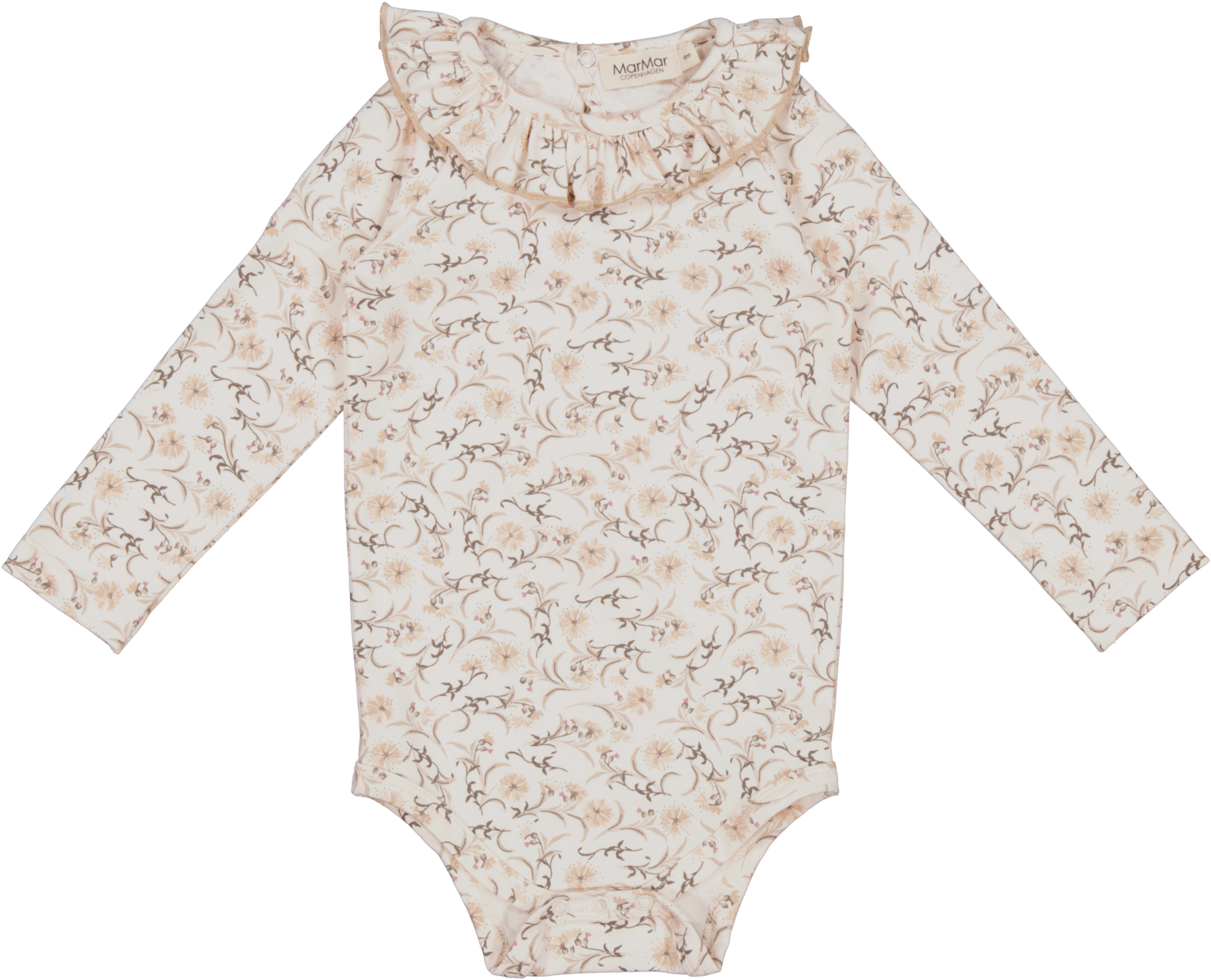 MarMar Berta Body med Flæser - Star Flower - 56 cm