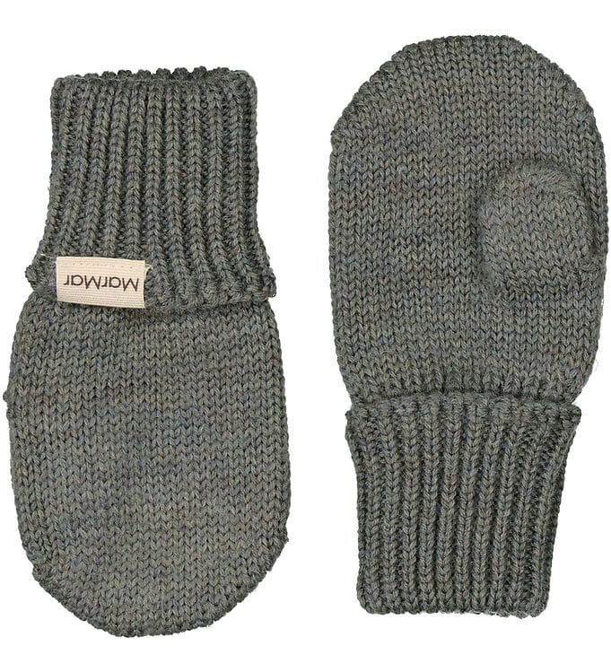 MarMar Luffer - Uld - Strik - Alvilda - Olive Leaf Melange MarMar Luffer - Uld - Strik - Alvilda - Olive Leaf Melange