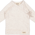 Marmar Tut Wrap Bluse - Beige Melange - 50 cm