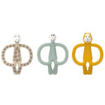 Matchstick Monkey Bideringe - 3-pak - Animal Teether Gift Set