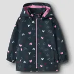 Maxi Jakke m. Print - Dark Sapphire - 98