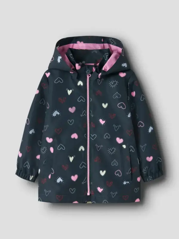 Maxi Jakke m. Print - Dark Sapphire - 98