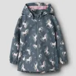 Maxi Jakke m. Print - Vintage Indigo - 86