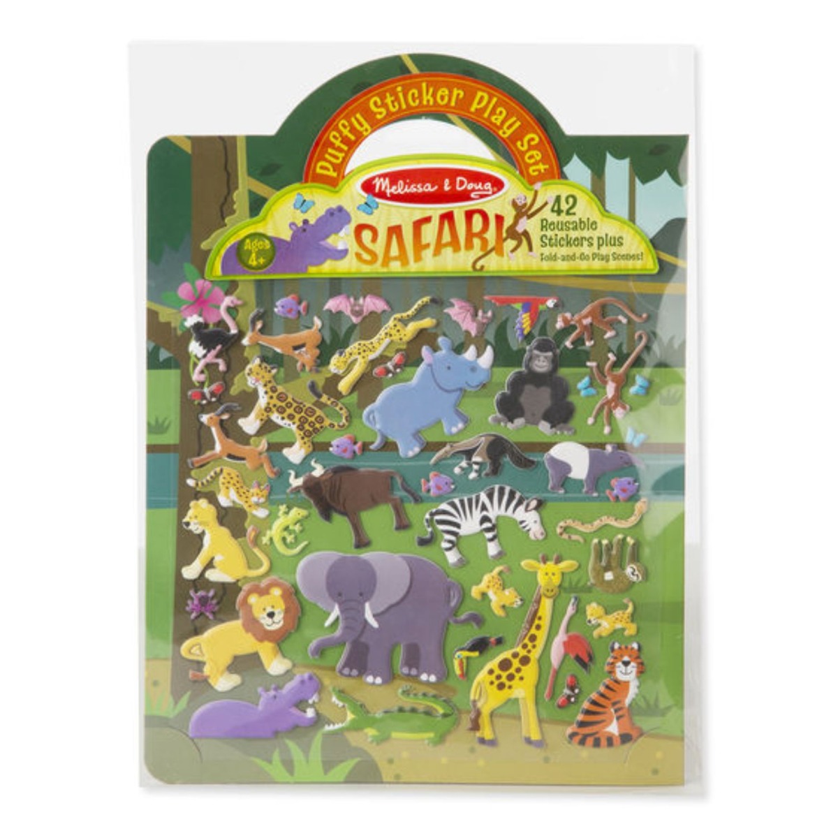 Melissa & Doug | Aktivitetsbog med klistermærker - Safari