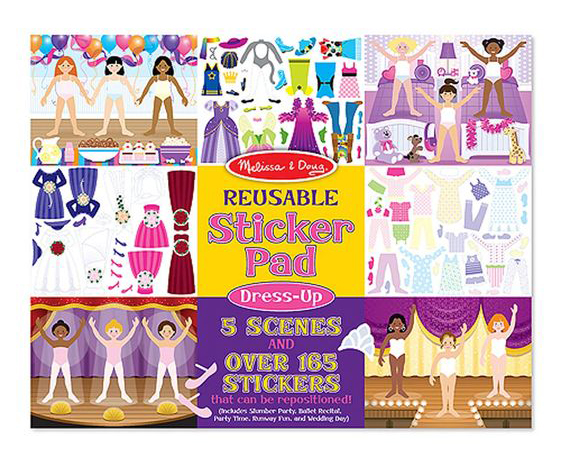 Melissa & Doug | Klistermærkebog - Påklædningsdukker