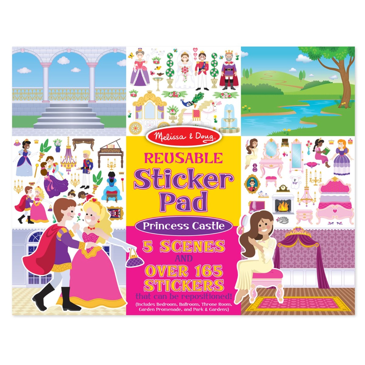 Melissa & Doug | Klistermærkebog - Prinsesseslot