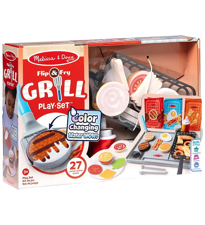 Melissa & Doug Legemad - 27 Dele - Flip & Fry Grill