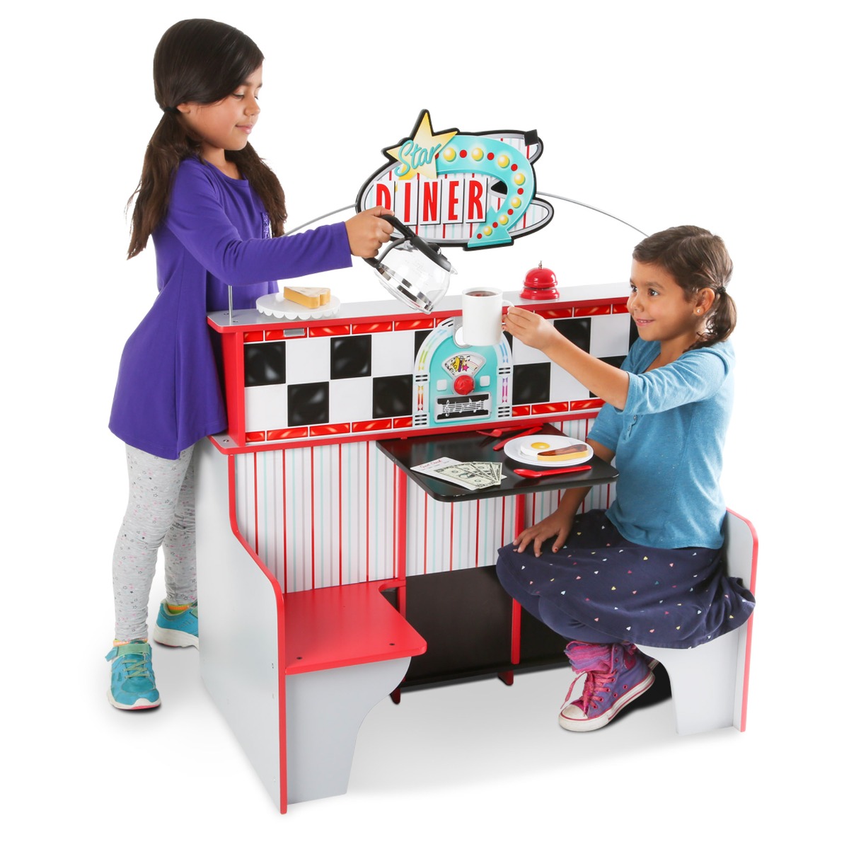 Melissa & Doug | Star Diner - Café inkl. køkken Melissa & Doug | Star Diner - Café inkl. køkken