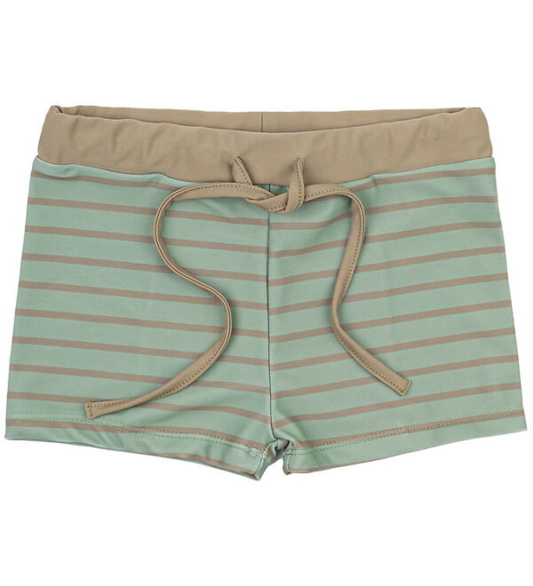 Mikk-Line Badebukser - UV50+ - Green Bay m. Striber Mikk-Line Badebukser - UV50+ - Green Bay m. Striber