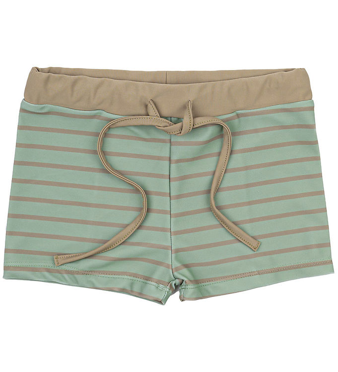 Mikk-Line Badebukser - UV50+ - Green Bay m. Striber Mikk-Line Badebukser - UV50+ - Green Bay m. Striber