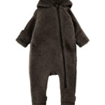 Mikk-Line Køredragt m. Hætte - Uld - Dark Brown Melange