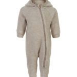 Mikk-Line Køredragt m. Hætte - Uld - Melange Offwhite