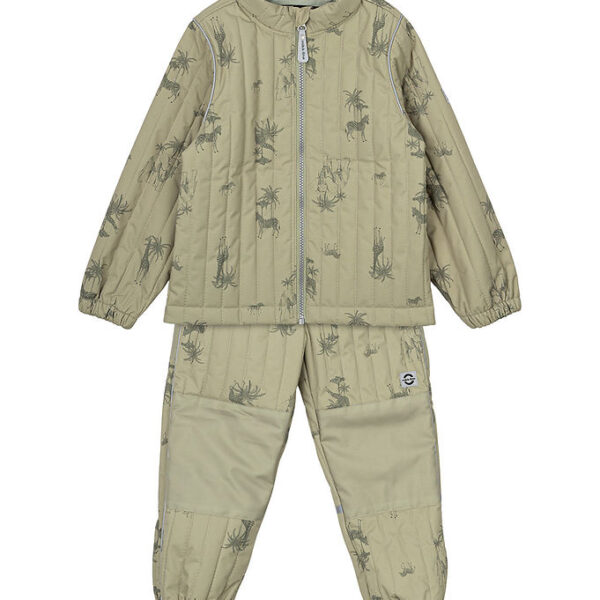 Mikk-Line Termotøj - Gray Green m. Print