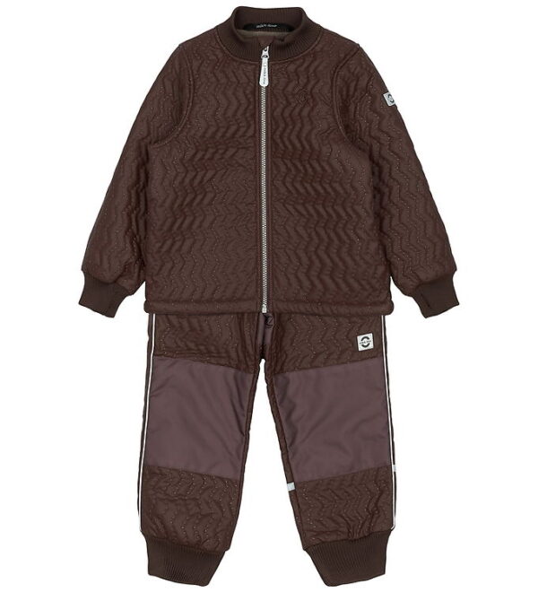 Mikk-Line Termotøj m. Fleece - Duvet - Coated - French Roast