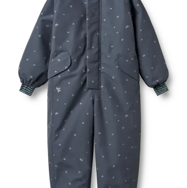 Miko Flyverdragt - Greyblue letters - 8 ÅR