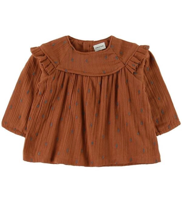 Mini A Ture Bluse - Cenia - Leather Brown Mini A Ture Bluse - Cenia - Leather Brown