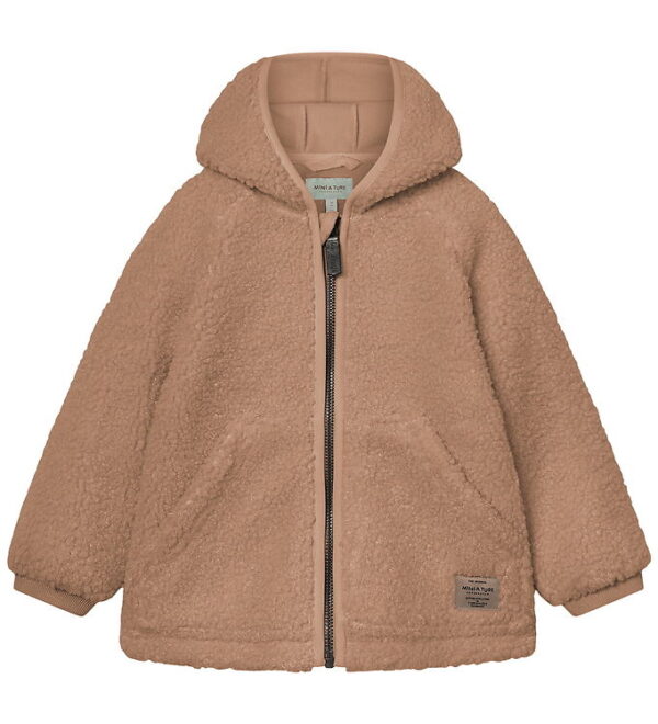 Mini A Ture Fleecejakke - Teddy - MatLiff - Cinnamon Swirl