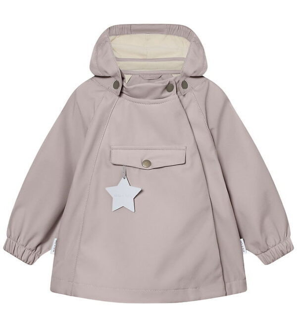 Mini A Ture Softshelljakke m. Fleece - MatWai - Opal Purple