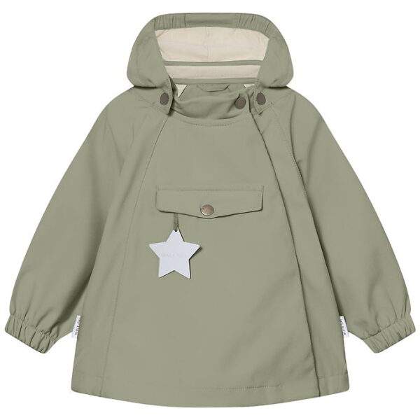 Mini A Ture Softshelljakke m. Fleece - MatWai - Tea Green
