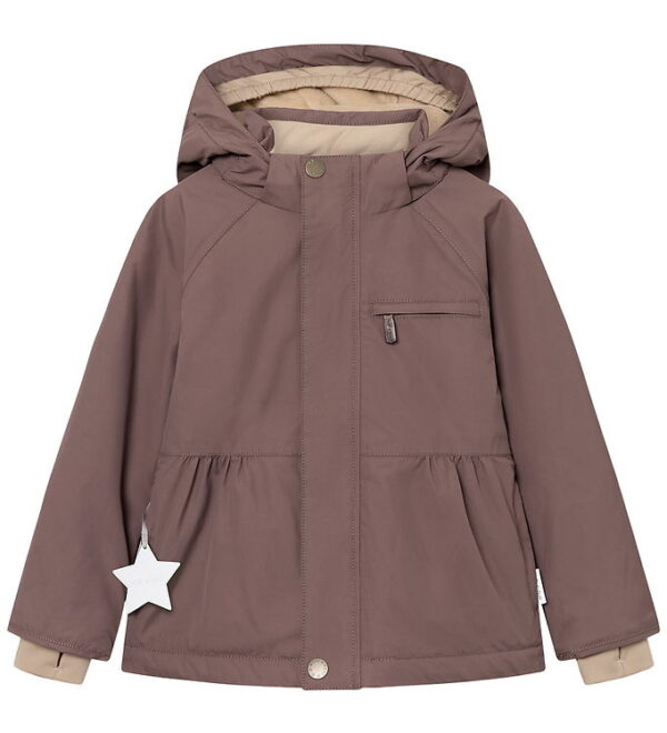 Mini A Ture Vinterjakke - MatBriddine Fleece - Peppercorn Plum