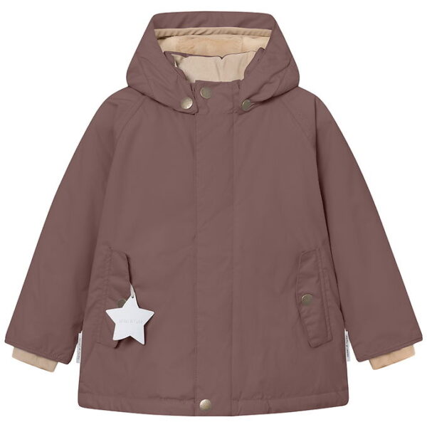 Mini A Ture Vinterjakke - MatWally Fleece - Peppercorn Plum