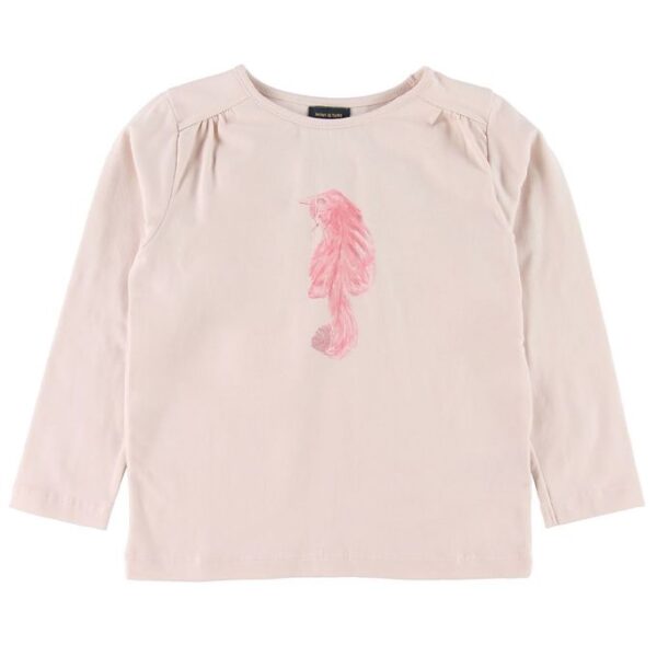 Mini Q Ture Bluse - Anelle - Rosa m. Kat Mini Q Ture Bluse - Anelle - Rosa m. Kat