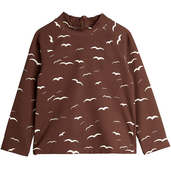 Mini Rodini Badebluse - UV50+ - Seagull - Brun