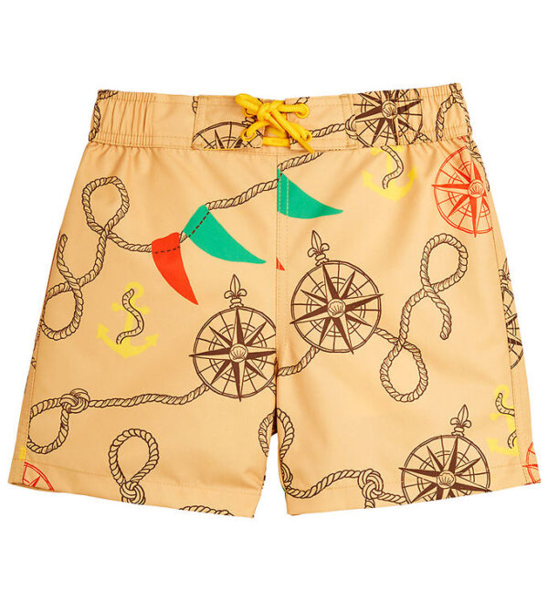 Mini Rodini Badeshorts - Nautical - Aop Beige Mini Rodini Badeshorts - Nautical - Aop Beige