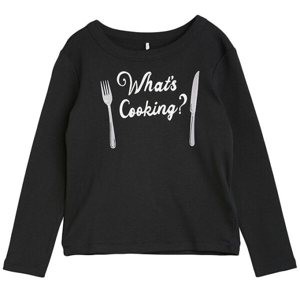 Mini Rodini Bluse - What's Cooking - Sort