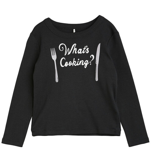 Mini Rodini Bluse - What's Cooking - Sort Mini Rodini Bluse - What's Cooking - Sort