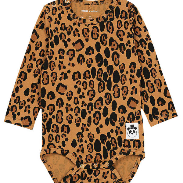 Mini Rodini Body l/æ - Basic - Leopard Mini Rodini Body l/æ - Basic - Leopard