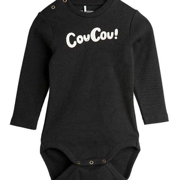 Mini Rodini Body l/æ - Rib - Coucou - Sort