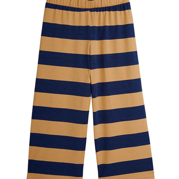 Mini Rodini Bukser - Beige/Navystribet