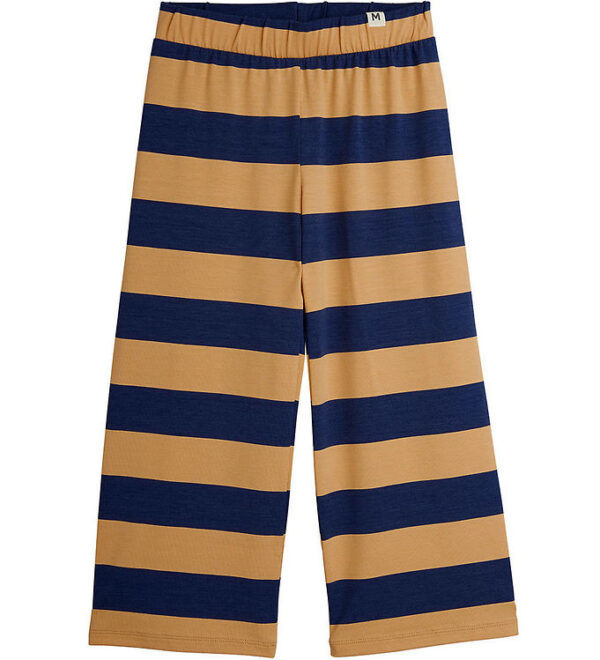 Mini Rodini Bukser - Beige/Navystribet