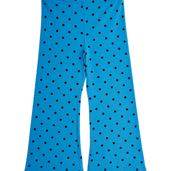 Mini Rodini Bukser - Flared - Polka Dots - Blå
