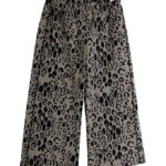 Mini Rodini Bukser - Leopard - Grå