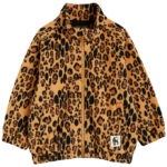 Mini Rodini Fleecejakke - Leopard - Beige