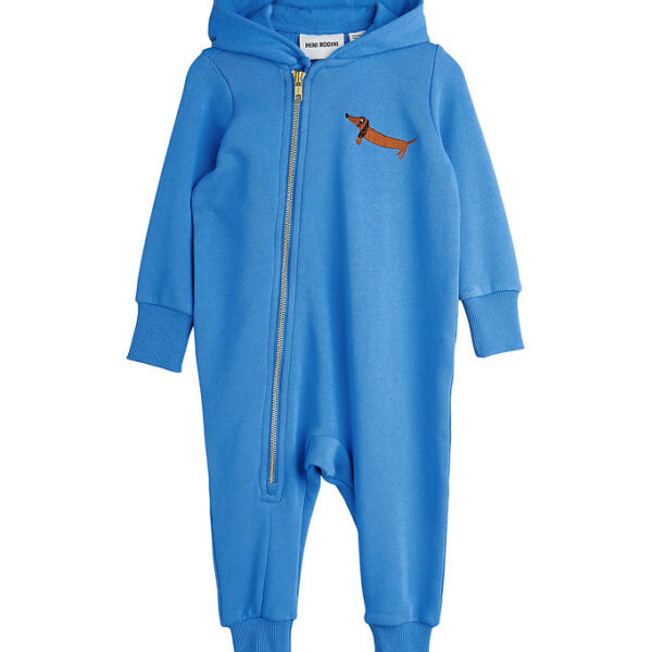 Mini Rodini Heldragt - Dog - Baby Onesie - Blå