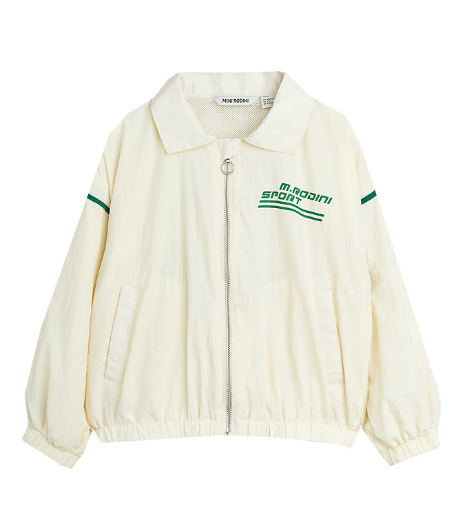 Mini Rodini Jakke - Weight Lifting - Offwhite Mini Rodini Jakke - Weight Lifting - Offwhite