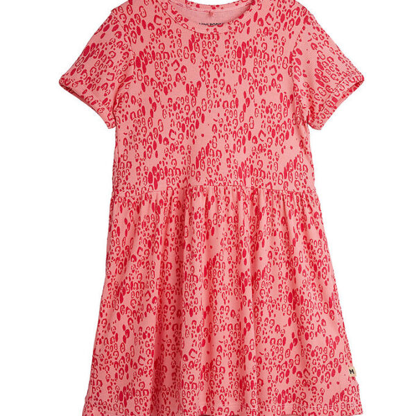 Mini Rodini Kjole - Pink m. Leopardprint Mini Rodini Kjole - Pink m. Leopardprint